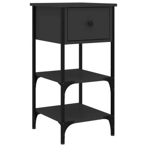Noćni ormarići 2 kom crni 34 x 36 x 70 cm od konstruiranog drva - Crna 2 Cijena