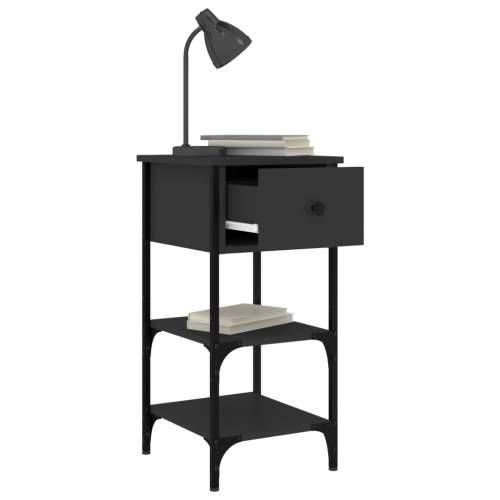 Noćni ormarići 2 kom crni 34 x 36 x 70 cm od konstruiranog drva - Crna 2 Cijena