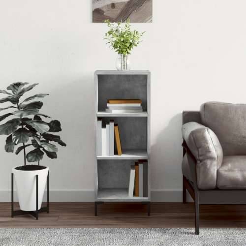 Komoda siva boja betona 34,5x32,5x90 cm od konstruiranog drva - Beton siva 1 Cijena