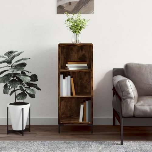 Komoda boja dimljenog hrasta 34,5x32,5x90 cm konstruirano drvo - Dimljeni hrast 1 Cijena