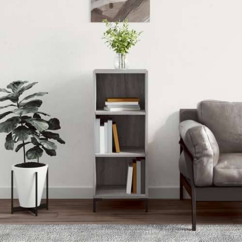 Komoda boja hrasta sonome 34,5x32,5x90 cm konstruirano drvo - Sivi hrast sonoma 1 Cijena