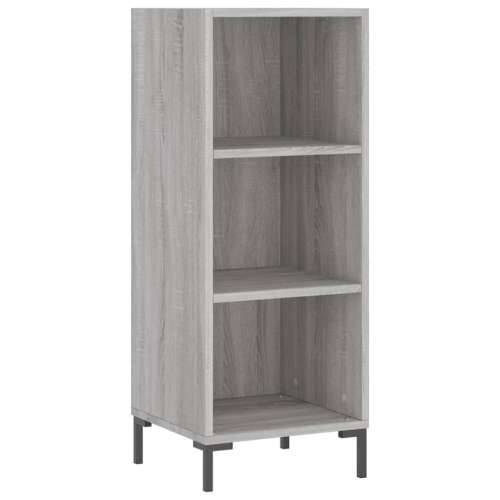 Komoda boja hrasta sonome 34,5x32,5x90 cm konstruirano drvo - Sivi hrast sonoma 1 Cijena