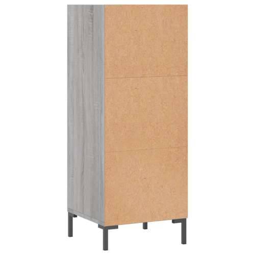Komoda boja hrasta sonome 34,5x32,5x90 cm konstruirano drvo - Sivi hrast sonoma 1 Cijena