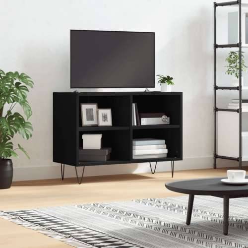 TV ormarić crni 69,5 x 30 x 50 cm od konstruiranog drva - Crna 1 Cijena