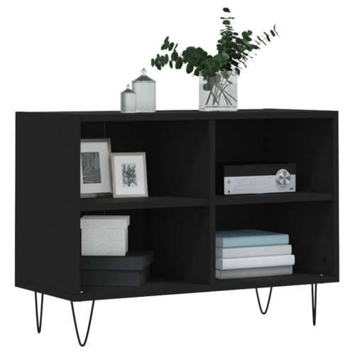 TV ormarić crni 69,5 x 30 x 50 cm od konstruiranog drva - Crna 1 Cijena