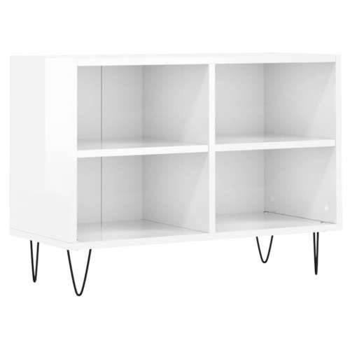 TV ormarić sjajni bijeli 69,5x30x50 cm od konstruiranog drva - Visoko sjajno bijela 1 Cijena