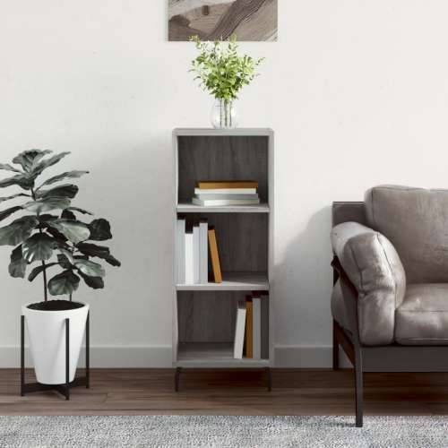Komoda boja hrasta sonome 34,5x32,5x90 cm konstruirano drvo - Sivi hrast sonoma 1 Cijena