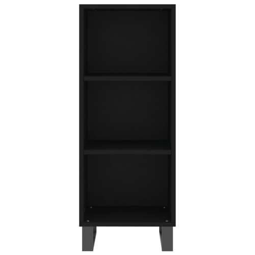 Komoda crna 34,5 x 32,5 x 90 cm od konstruiranog drva - Crna 1 Cijena