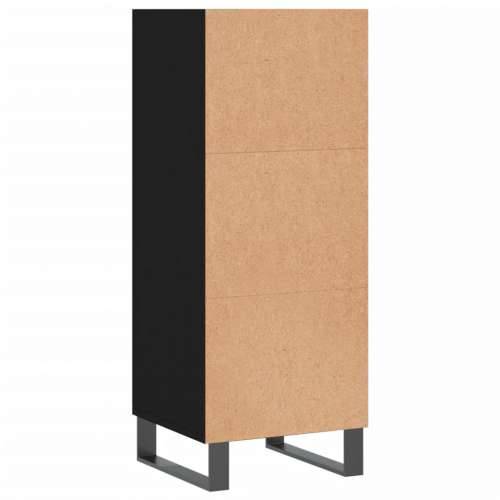 Komoda crna 34,5 x 32,5 x 90 cm od konstruiranog drva - Crna 1 Cijena