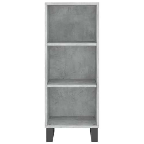 Komoda siva boja betona 34,5x32,5x90 cm od konstruiranog drva - Beton siva 1 Cijena