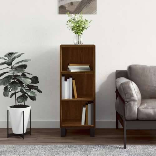 Komoda boja smeđeg hrasta 34,5x32,5x90 cm od konstruiranog drva - Smeđi hrast 1 Cijena