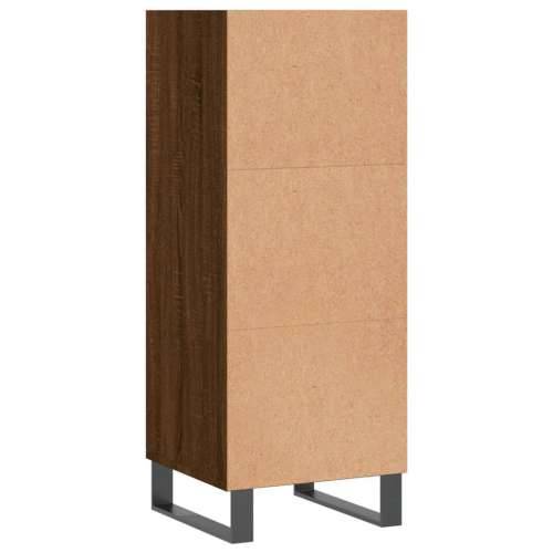 Komoda boja smeđeg hrasta 34,5x32,5x90 cm od konstruiranog drva - Smeđi hrast 1 Cijena