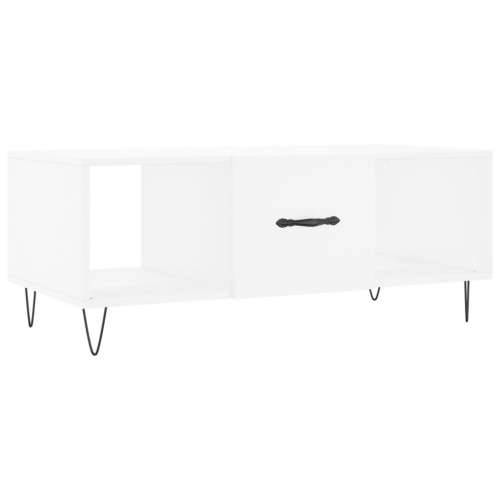 Stolić za kavu bijeli 102 x 50 x 40 cm od konstruiranog drva - Bijela 1 Cijena