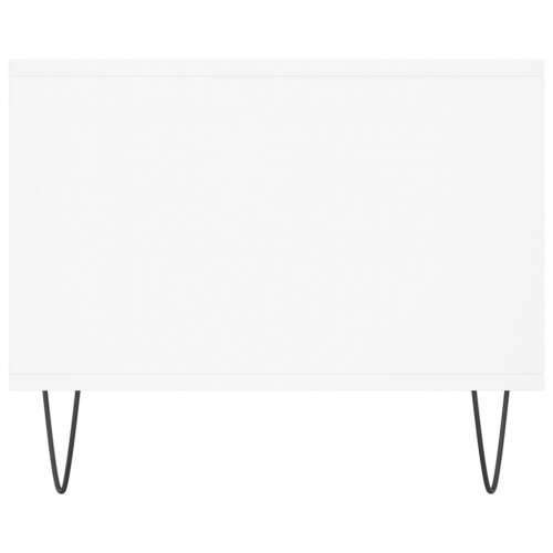Stolić za kavu bijeli 102 x 50 x 40 cm od konstruiranog drva - Bijela 1 Cijena