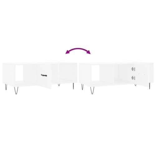 Stolić za kavu bijeli 102 x 50 x 40 cm od konstruiranog drva - Bijela 1 Cijena