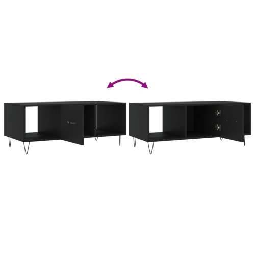 Stolić za kavu crni 102 x 50 x 40 cm od konstruiranog drva - Crna 1 Cijena
