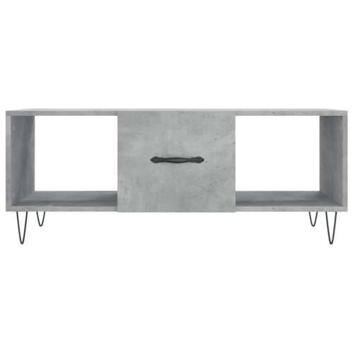 Stolić za kavu boja betona 102 x 50 x 40 cm konstruirano drvo - Beton siva 1 Cijena