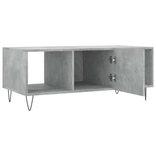 Stolić za kavu boja betona 102 x 50 x 40 cm konstruirano drvo - Beton siva 1 Cijena