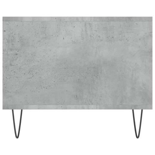 Stolić za kavu boja betona 102 x 50 x 40 cm konstruirano drvo - Beton siva 1 Cijena