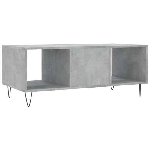 Stolić za kavu boja betona 102 x 50 x 40 cm konstruirano drvo - Beton siva 1 Cijena