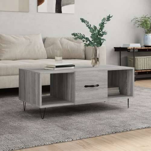 Stolić za kavu boja hrasta 102x50x40 cm konstruirano drvo - Sivi hrast sonoma 1 Cijena