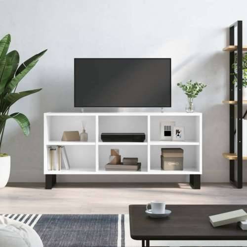 TV ormarić sjajni bijeli 103,5x30x50 cm od konstruiranog drva - Visoko sjajno bijela 1 Cijena