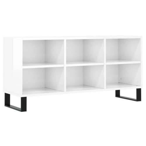 TV ormarić sjajni bijeli 103,5x30x50 cm od konstruiranog drva - Visoko sjajno bijela 1 Cijena