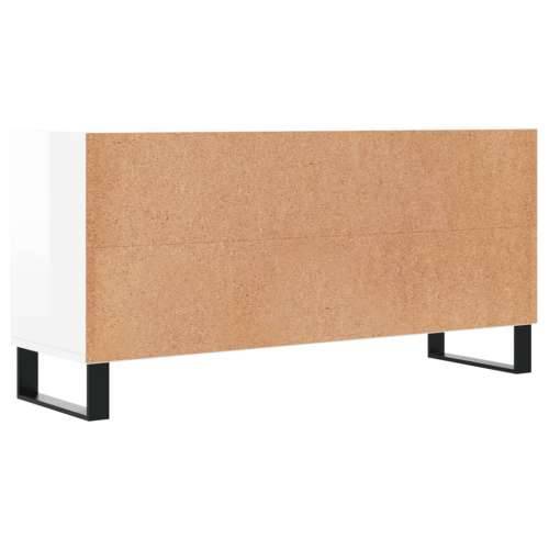 TV ormarić sjajni bijeli 103,5x30x50 cm od konstruiranog drva - Visoko sjajno bijela 1 Cijena