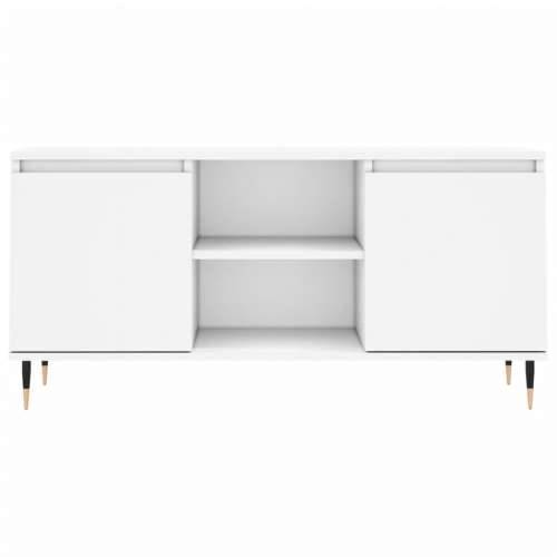 TV ormarić bijeli 104 x 35 x 50 cm od konstruiranog drva - Bijela 1 Cijena