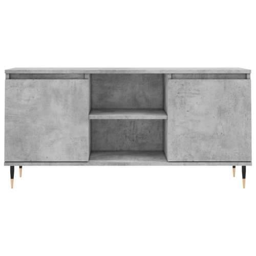 TV ormarić siva boja betona 104x35x50 cm od konstruiranog drva - Beton siva 1 Cijena