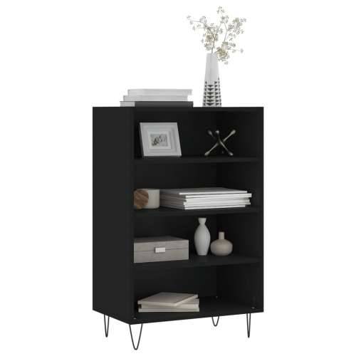 Visoka komoda crna 57 x 35 x 90 cm od konstruiranog drva - Crna 1 Cijena