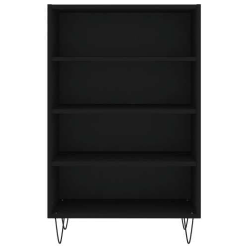Visoka komoda crna 57 x 35 x 90 cm od konstruiranog drva - Crna 1 Cijena