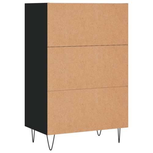 Visoka komoda crna 57 x 35 x 90 cm od konstruiranog drva - Crna 1 Cijena