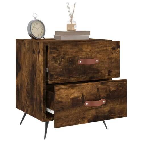 Noćni ormarići 2 kom boja hrasta 40x35x47,5cm konstruirano drvo - Dimljeni hrast 2 Cijena