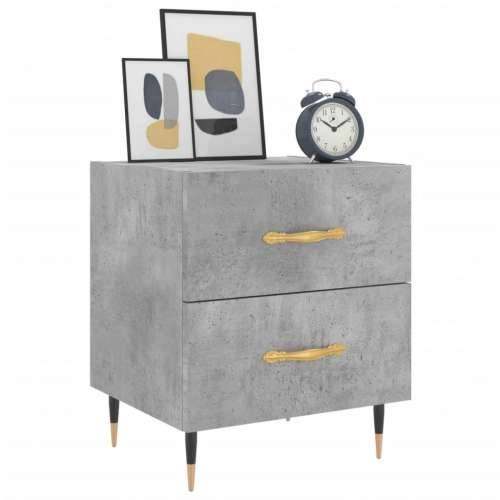 Noćni ormarići 2 kom boja betona 40x35x47,5cm konstruirano drvo - Beton siva 2 Cijena