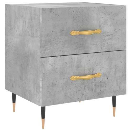 Noćni ormarići 2 kom boja betona 40x35x47,5cm konstruirano drvo - Beton siva 2 Cijena