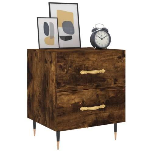 Noćni ormarić boja hrasta 40x35x47,5 cm od konstruiranog drva - Dimljeni hrast 1 Cijena