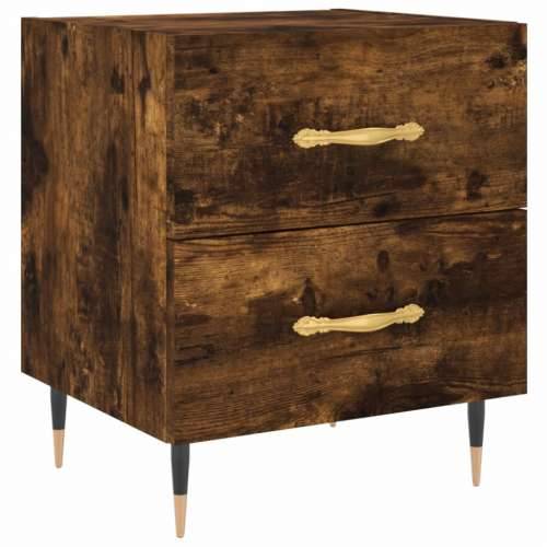 Noćni ormarići 2 kom boja hrasta 40x35x47,5cm konstruirano drvo - Dimljeni hrast 2 Cijena