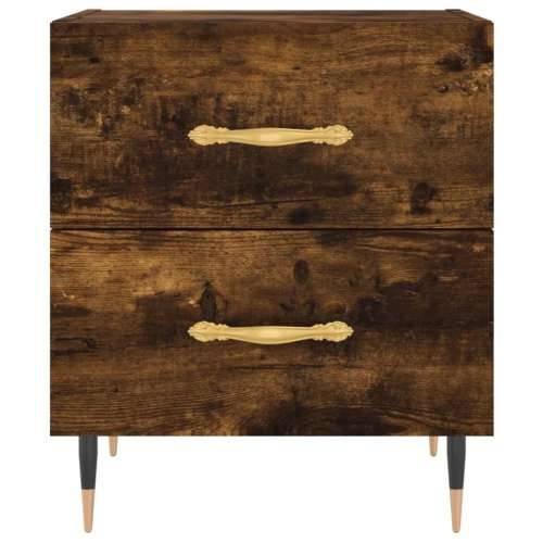 Noćni ormarići 2 kom boja hrasta 40x35x47,5cm konstruirano drvo - Dimljeni hrast 2 Cijena
