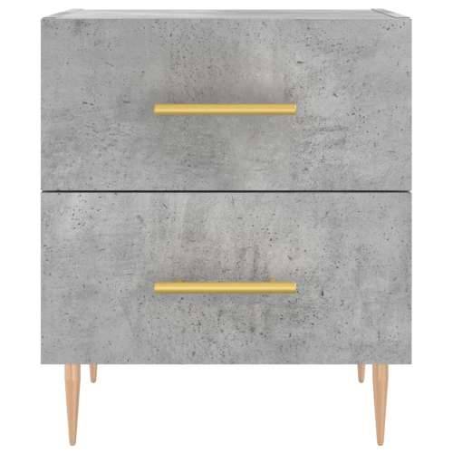 Noćni ormarić boja betona 40 x 35 x 47,5 cm konstruirano drvo - Beton siva 1 Cijena