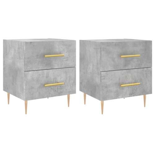 Noćni ormarići 2 kom boja betona 40x35x47,5cm konstruirano drvo - Beton siva 2 Cijena