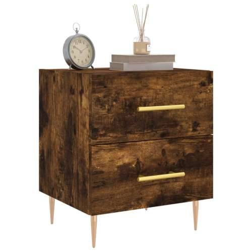 Noćni ormarići 2 kom boja hrasta 40x35x47,5cm konstruirano drvo - Dimljeni hrast 2 Cijena