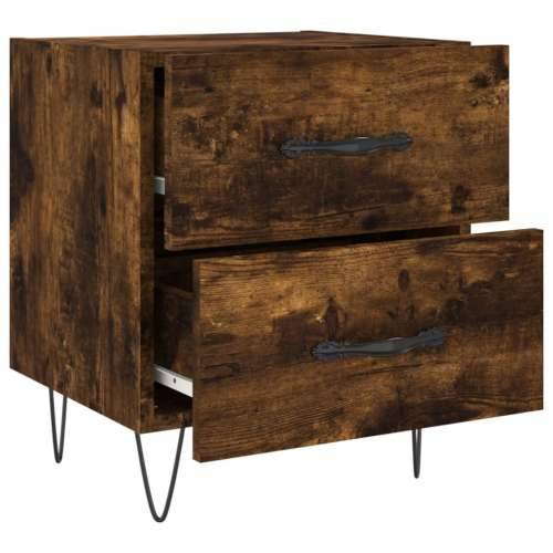 Noćni ormarići 2 kom boja hrasta 40x35x47,5cm konstruirano drvo - Dimljeni hrast 2 Cijena