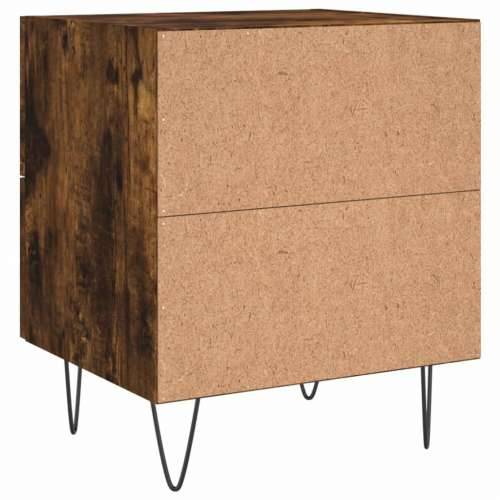 Noćni ormarići 2 kom boja hrasta 40x35x47,5cm konstruirano drvo - Dimljeni hrast 2 Cijena