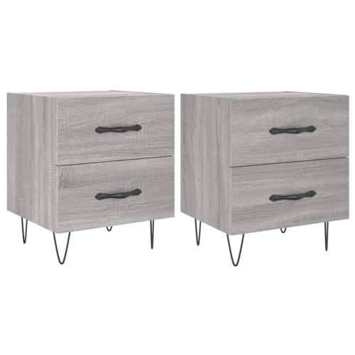 Noćni ormarići 2 kom boja hrasta 40x35x47,5cm konstruirano drvo - Sivi hrast sonoma 2 Cijena