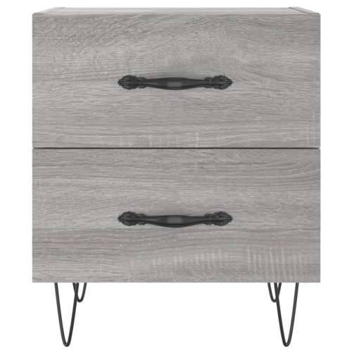 Noćni ormarići 2 kom boja hrasta 40x35x47,5cm konstruirano drvo - Sivi hrast sonoma 2 Cijena