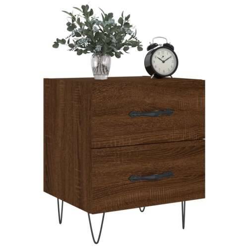 Noćni ormarić smeđa boja hrasta 40x35x47,5cm konstruirano drvo - Smeđi hrast 1 Cijena