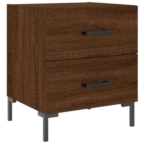 Noćni ormarići 2 kom boja hrasta 40x35x47,5cm konstruirano drvo - Smeđi hrast 2 Cijena
