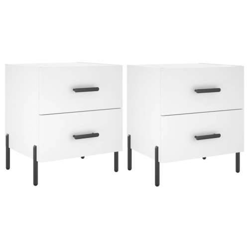 Noćni ormarići 2 kom bijeli 40x35x47,5 cm od konstruiranog drva - Bijela 2 Cijena