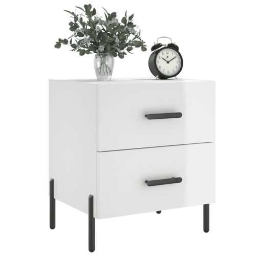 Noćni ormarići 2 kom sjajni bijeli 40 x 35 x 47,5 cm drveni - Visoko sjajno bijela 2 Cijena